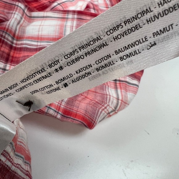 ARIAT Red White Real Long Sleeve Plaid Western Shirt XXL - Picture 14 of 16